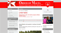 Desktop Screenshot of orderofmalta.org.uk